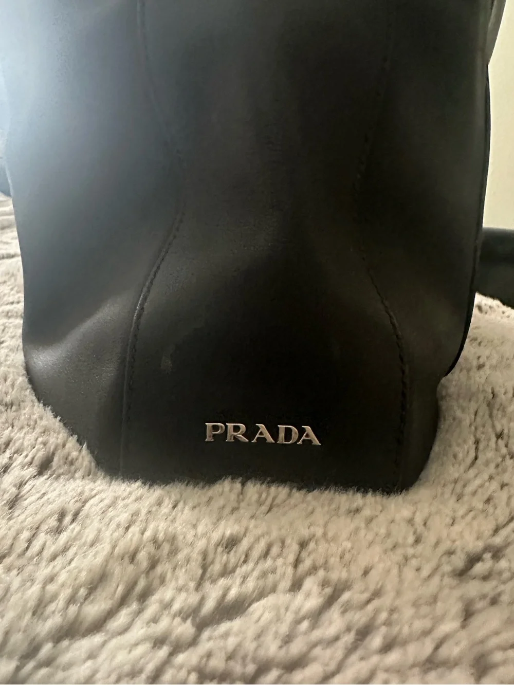 Prada White Drawstring Lingerie Dust Bag